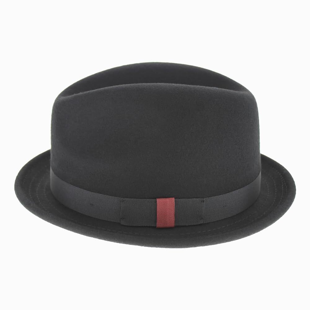 1461 Paine Stingy Brim Fedora US, Alpha, Large, Standard, Black